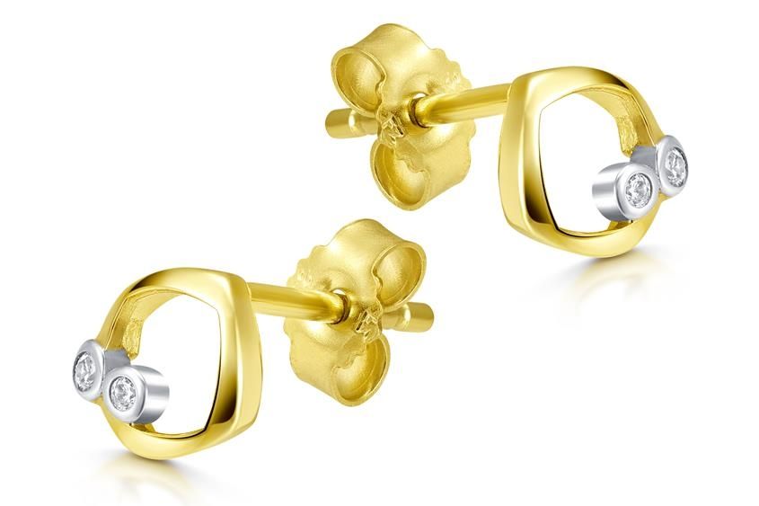 Ohrringe & -stecker: Ohrstecker echtgold – Neu und originalverpackt aus Hemmental von Zirconwelt 1