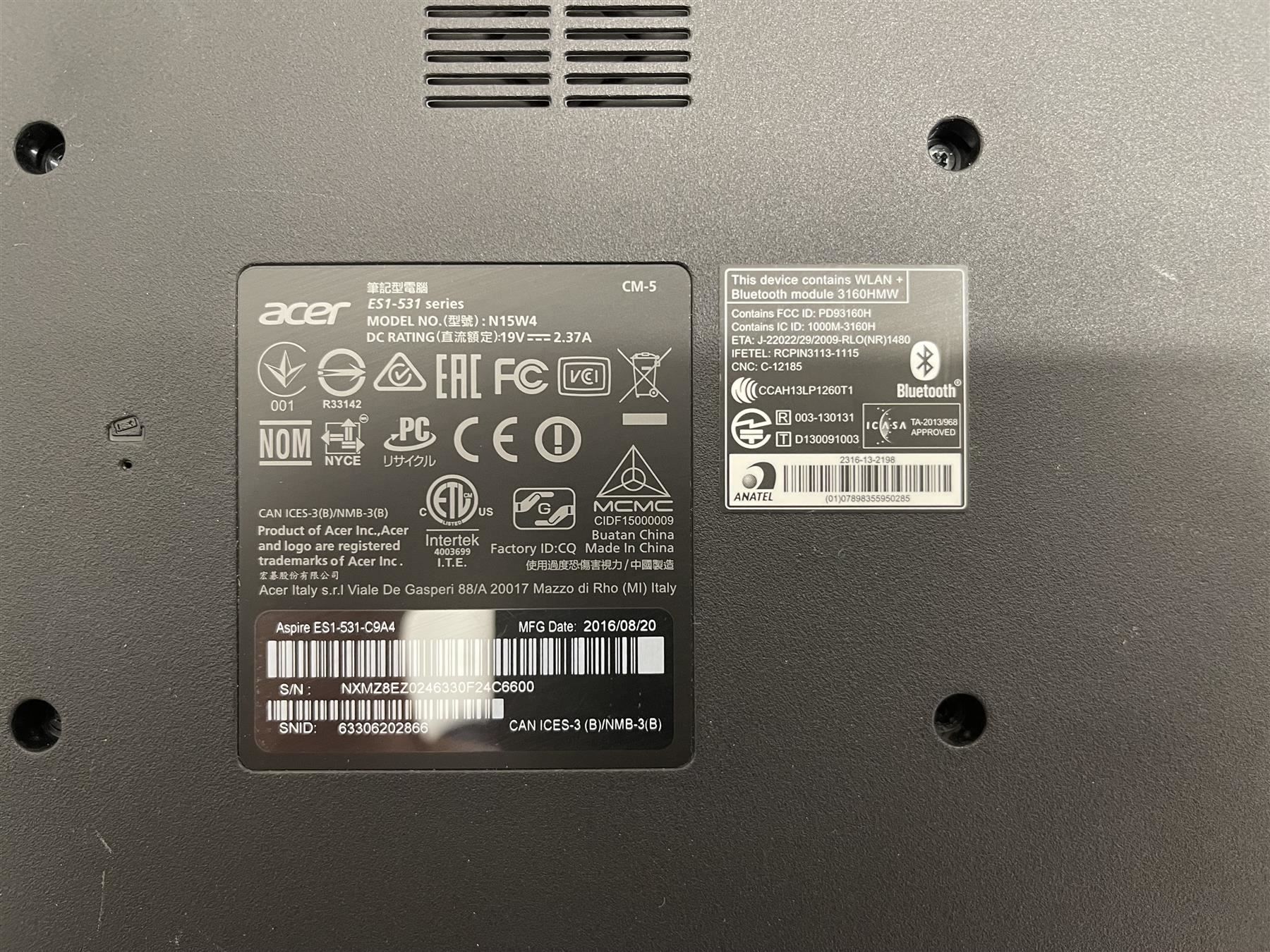 Notebook: Acer ES1-531 – Usato da Niederdorf venduto da LeptonAG 4