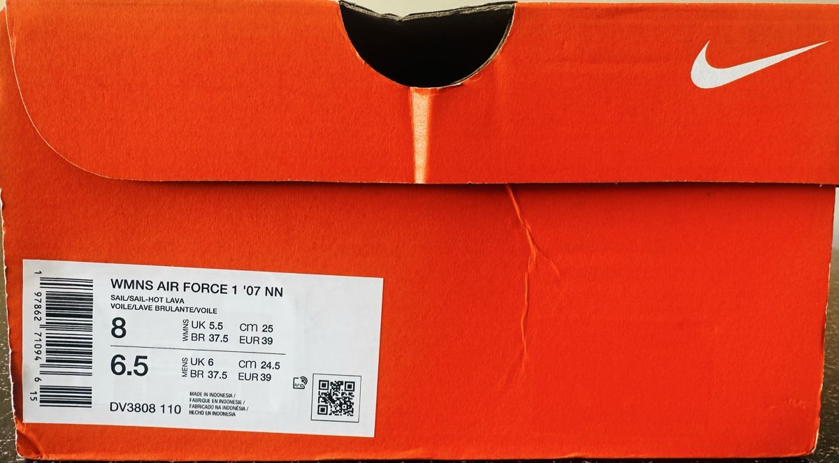 Nike Scarpe da uomo: Air force 1 Sail/ Hot Lava – Nuovo e nell'imballaggio originale da Biel/Bienne venduto da Akwawini 4