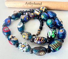 Antike Murano-Kette – leuchtende Glaskunst in Handarbeit