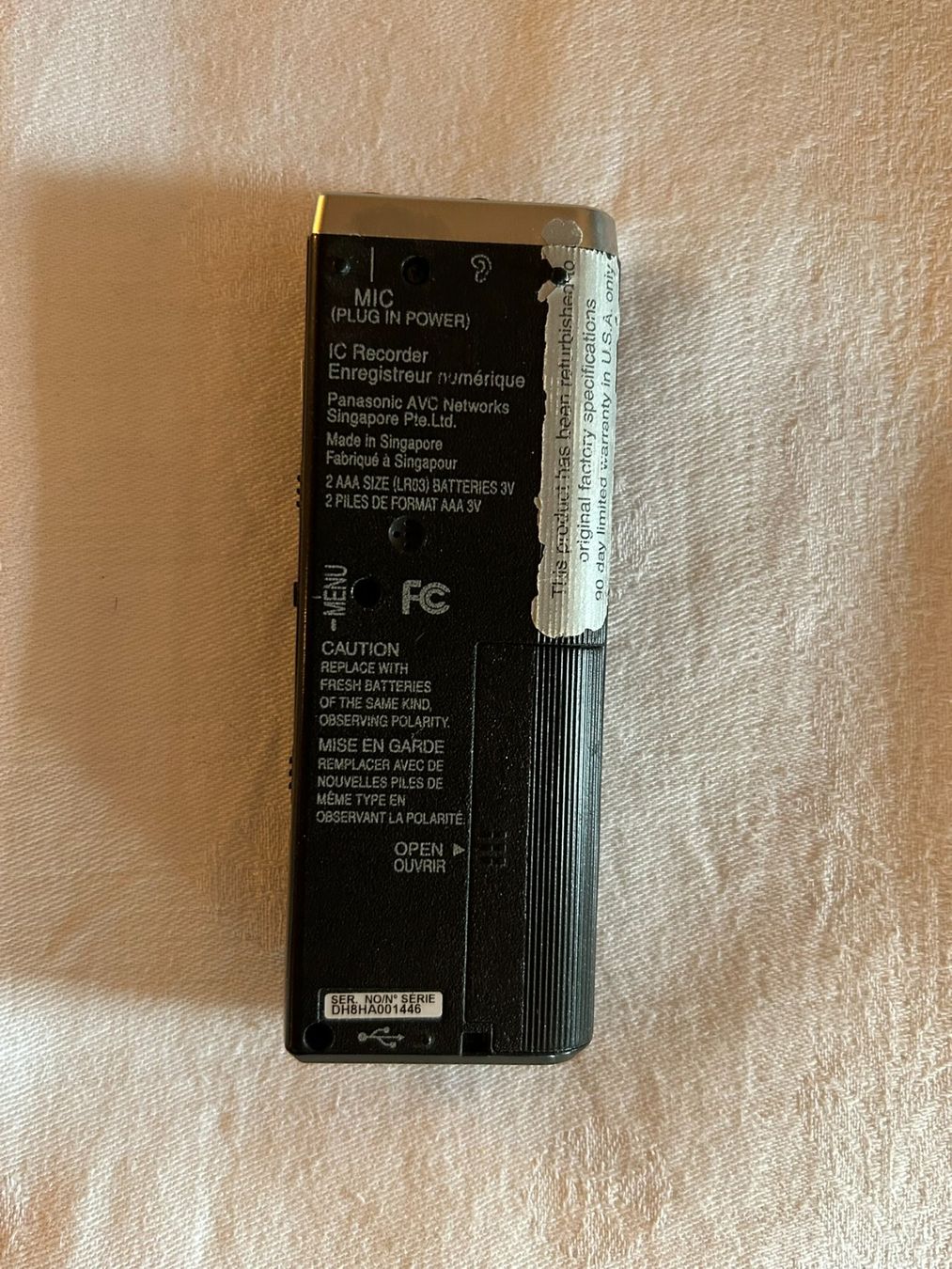 Panasonic Registratori: Panasonic RR-US490 Recorder Zoom Mic – Usato da Dürnten venduto da Kiosk7 2