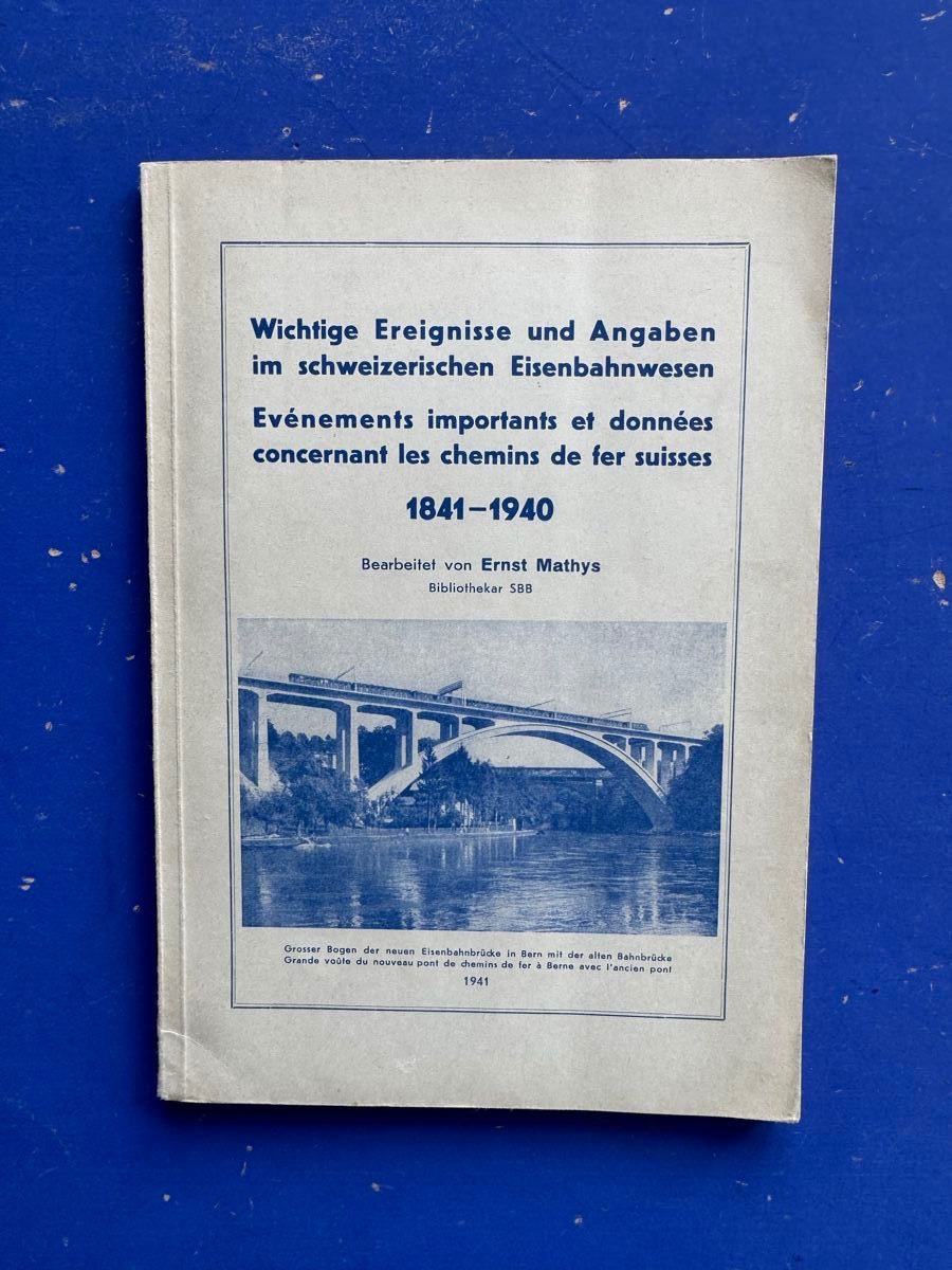 Bücher: Ereignisse und Angaben im schweizerischen Eisenbahnwesen – Gebraucht aus Adliswil von buch_und_kunst