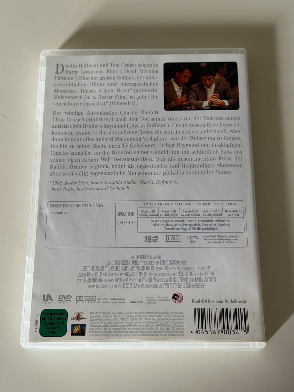 Tutti i DVDs: Rain Man DVD – Usato da Altstätten SG venduto da sheamus 1