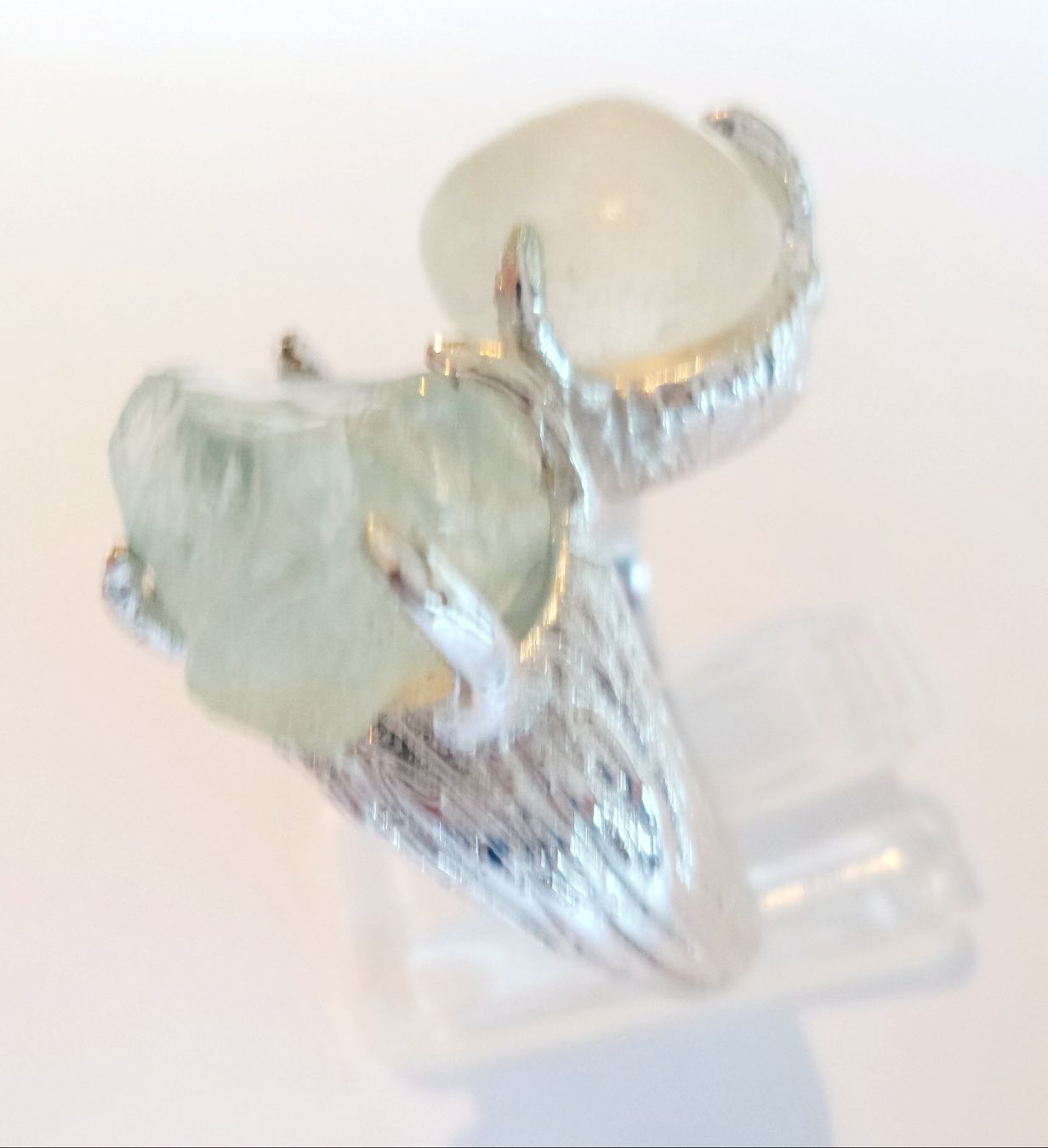 Ringe: Ungeschliffener Kristall und Calcit Ring – Neu (gemäss Beschreibung) aus Zürich von benedikt12 7