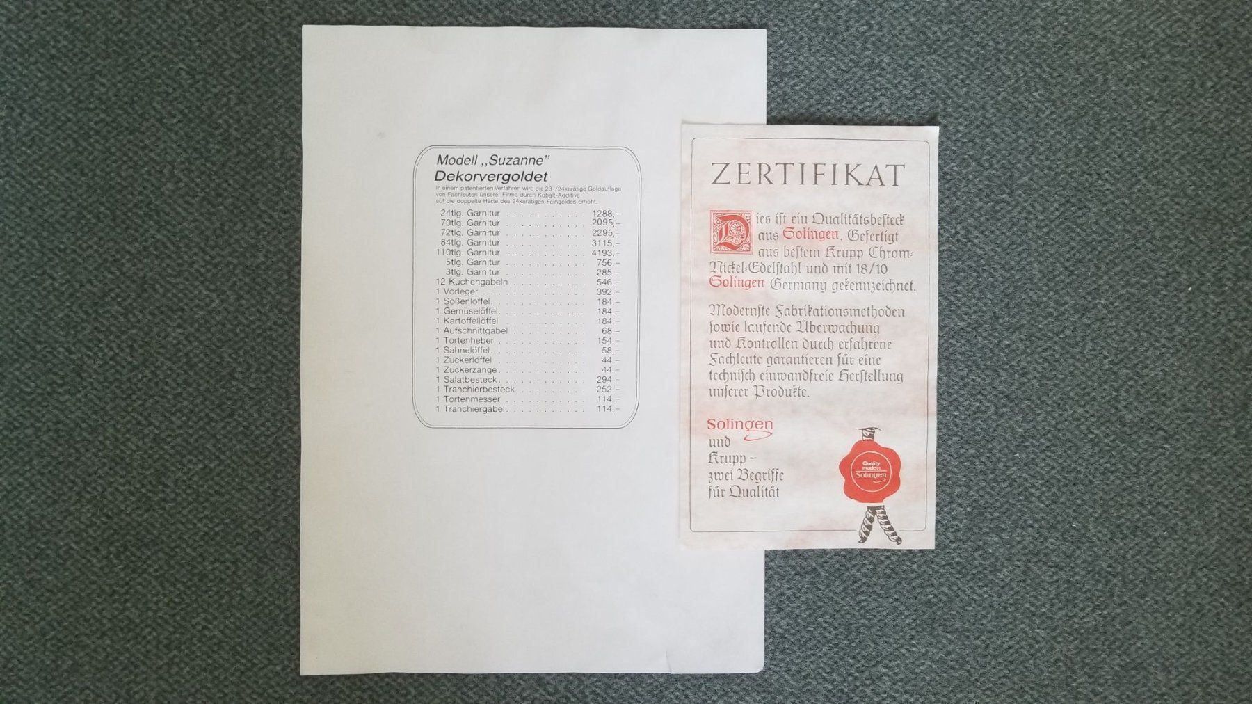 Bestecksets: Besteck 12-er-Service Berghoff 24 kt – Gebraucht aus Zürich von Baer21 4