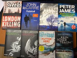8 Thriller, Le Carré, Larsson, Gerritsen u.a.