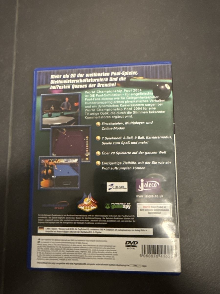 Sony Giochi: World Champion Pool 2004 PS2  – Usato da Schaffhausen venduto da sabdiu 1