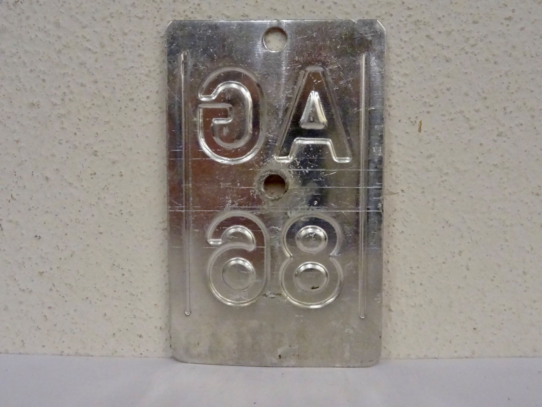 Schilder: AG 86 VELONUMMER - FAHRRADSCHILD – Gebraucht aus Kerzers von zimmergruen 1
