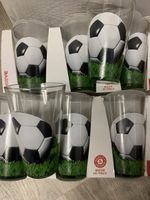 24 Football themed Glasses in original packaging