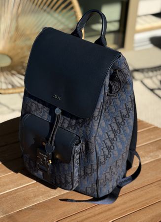Dior Backpack Navy Monogram