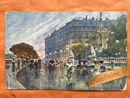 Genève Grusskarte, Quai du Mont-Blanc, Brunswick Denkmal