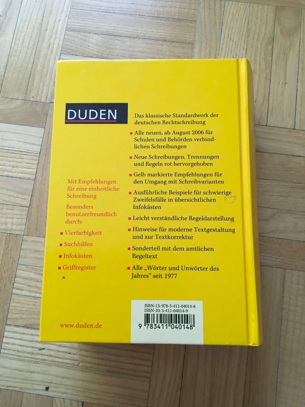 Libri: Duden Die deutsche Rechtschreibung – Usato da Urdorf venduto da mat_8hvl 1