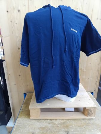Hoodie T-Shirt / Kapuzen T-Shirt, dunkelblau
