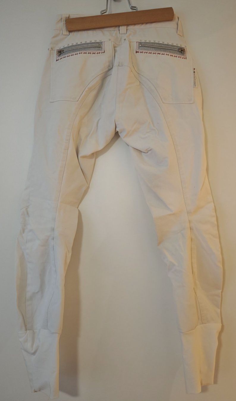 Pantaloni: Weisse Animo Damen Reithose mit Strass – Usato da Schübelbach venduto da ali_mgs8 2