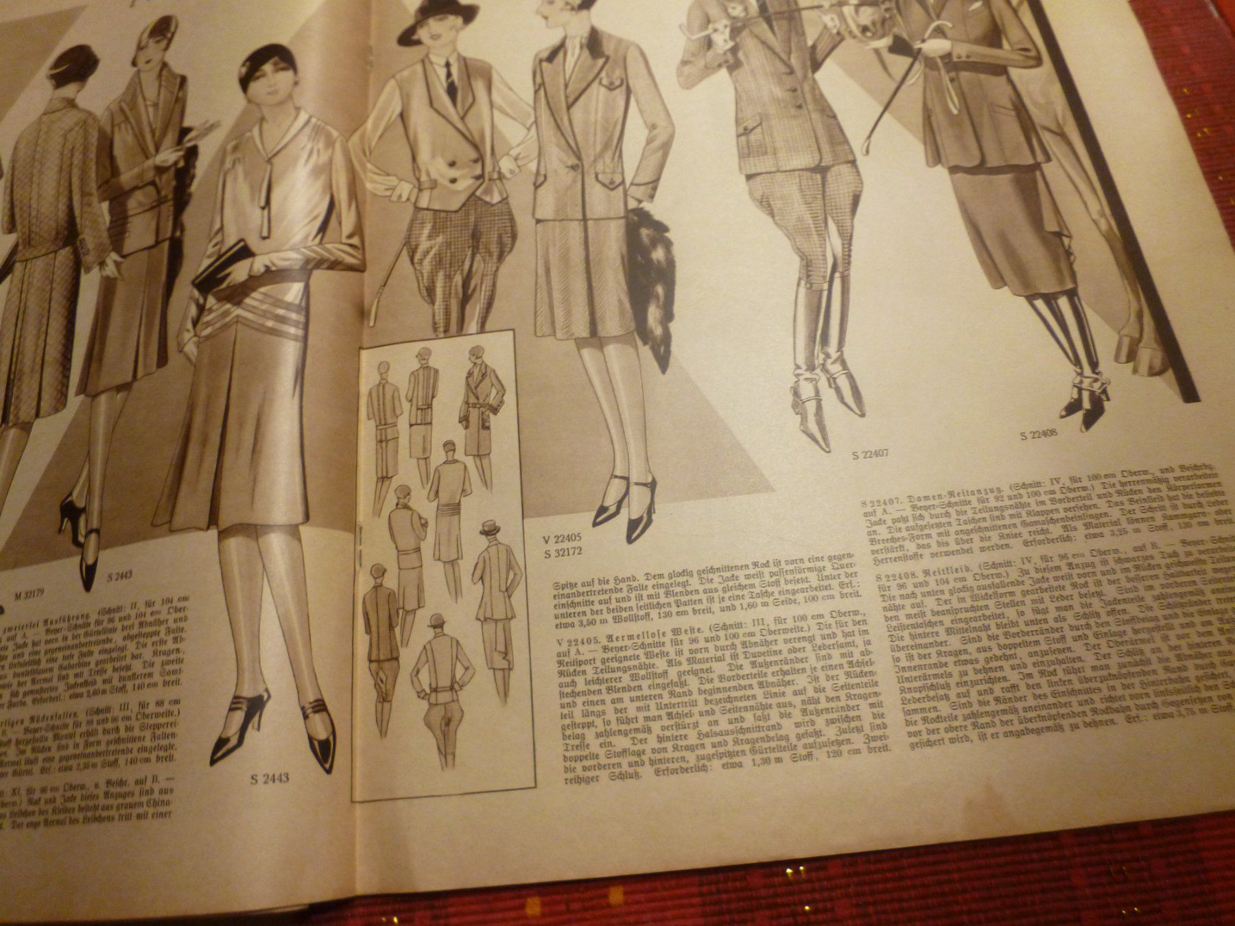 Schnittmuster: Modenschau  Schnittbogen 1929 Design Art De Co Schneider Mod – Gebraucht aus Luzern von leseratte24 5