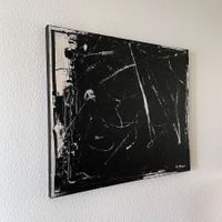 Black White Acryl Moderne Kunst Abstrakt Bild Stefan Bammert