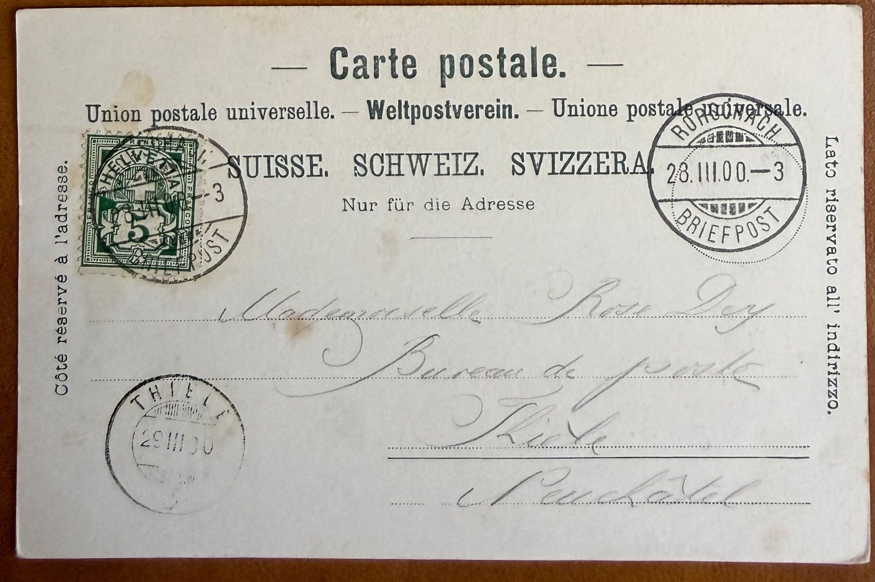 Cartes postales: Gruss aus Rorschach - Dampfschiff "Schwabe" 1900 – D'occasion à Lutry par Ediego 1