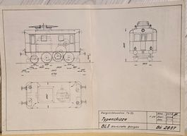 SBB - BLS - Te 2/3 - Typenskizze - A3 - von 25.11.1954