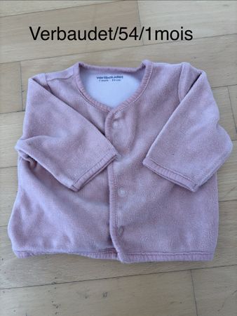 Lot de 4 jaquettes taille 0-3 mois