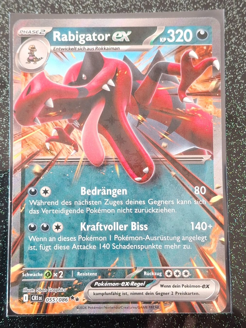 Pokémon Carte collezionabili: Wachsendes Chaos / Rabigator ex 055/086 DE – Nuovo (secondo la descrizione) da Zug venduto da Vorphalak