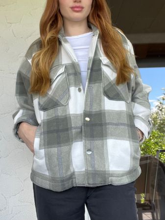 Jacke grün kariert