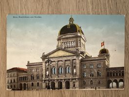 Bern Bundeshaus von Norden gelaufen Schweiz Ansichtskarte