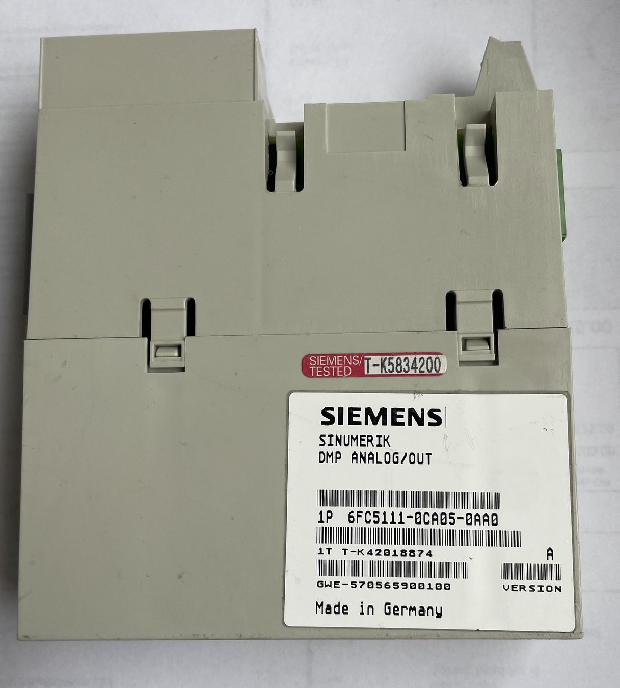 Elektronikbauteile: Siemens Sinumerik DMP analog/out 6FC5111-0CA05-0AA0 – Gebraucht aus Sins von 3985schluckti 1