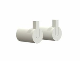 Frost Denmark Nova 2 Wandhaken – Weiss (1 Stück)