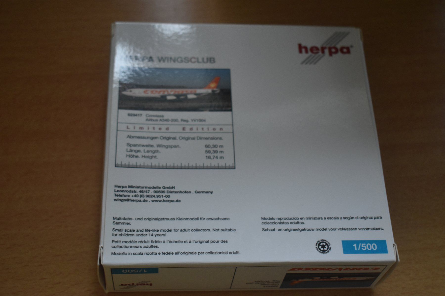 Herpa Kit di modellismo & Modellini statici: Herpa 1:500 – Nuovo e nell'imballaggio originale da Männedorf venduto da chr_7kc9 1