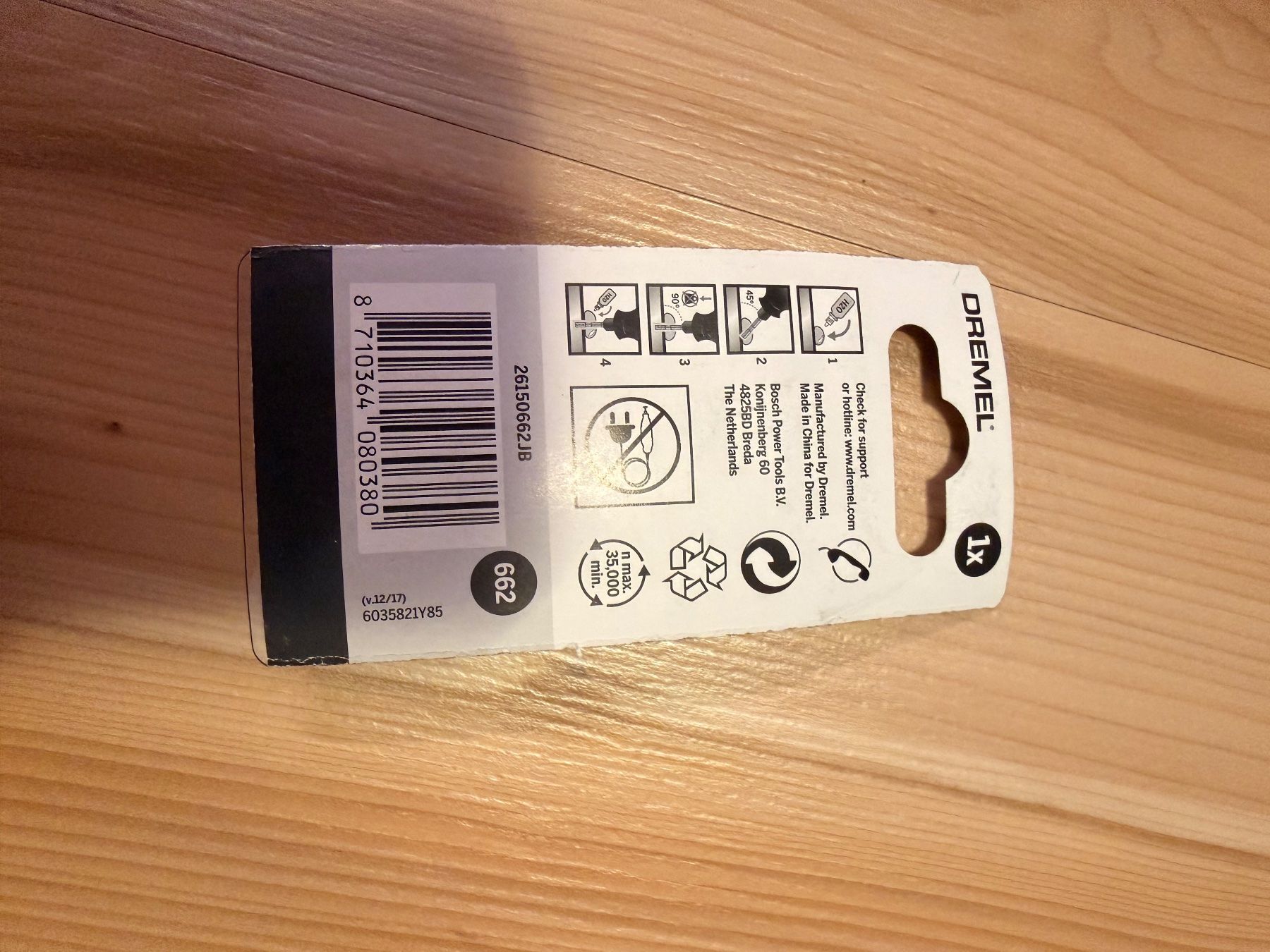 Dremel Tutti gli attrezzi: Dremel 662 Diamant Glasbohrer dünn 3,2mm – Usato da Amriswil venduto da Trivet 1