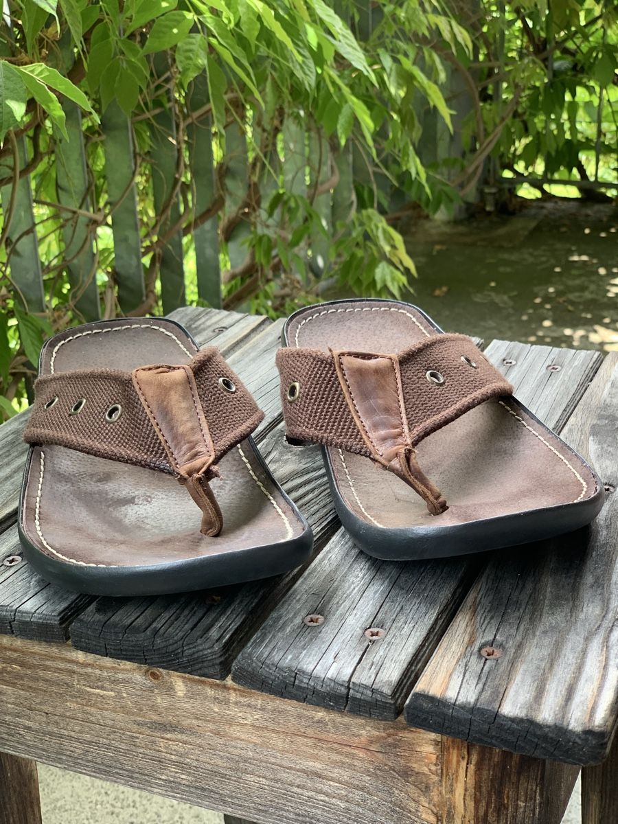 Scarpe da uomo: Flip Flops, Leder, Gr. 41 – Usato da Uster venduto da Flummi 7
