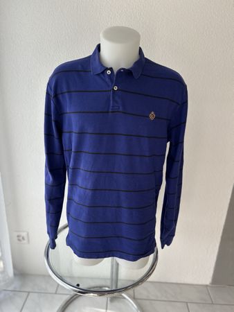 Polo Shirt Lauren Ralph Lauren striped size L men's cotton