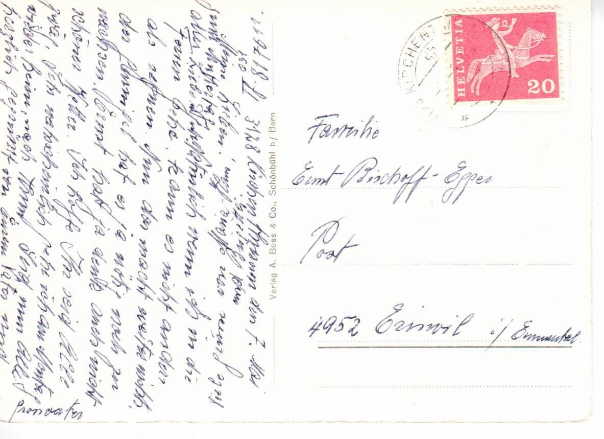Cartes postales: Kirchenthurnen – D'occasion à Wolhusen par Curver9 1