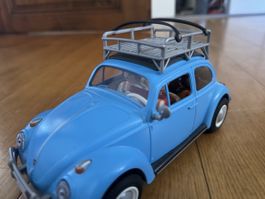 Playmobil VW Käfer blau mit Dachgepäckträger 