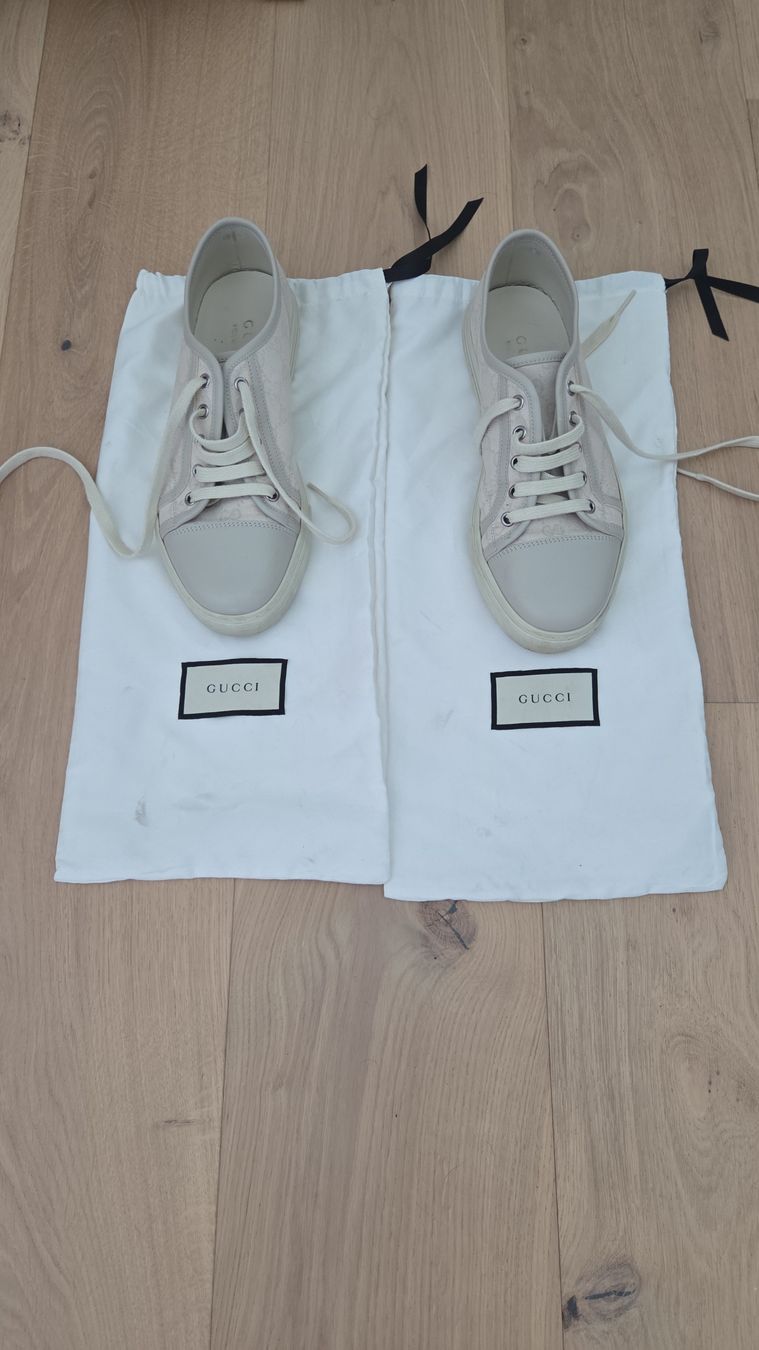 Gucci Scarpe da uomo: Gucci Sneakers Canvas Beige.Grösse 6.5 – Nuovo (secondo la descrizione) da Untersiggenthal venduto da utr_6m5b