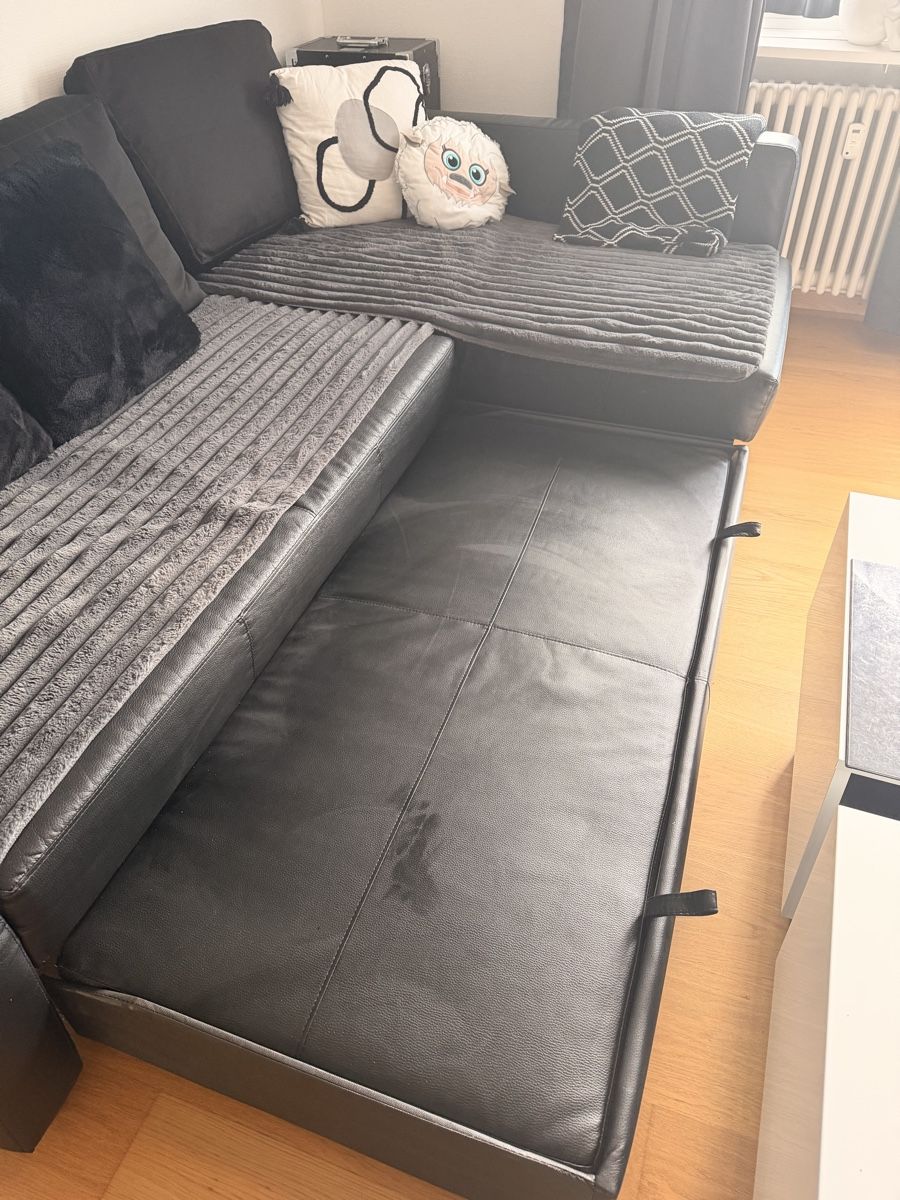 Ikea Divani: Ecksofa mit Schlaffunktion schwarz Gebrauchsspuren – Usato da Aadorf venduto da str_kt86 5