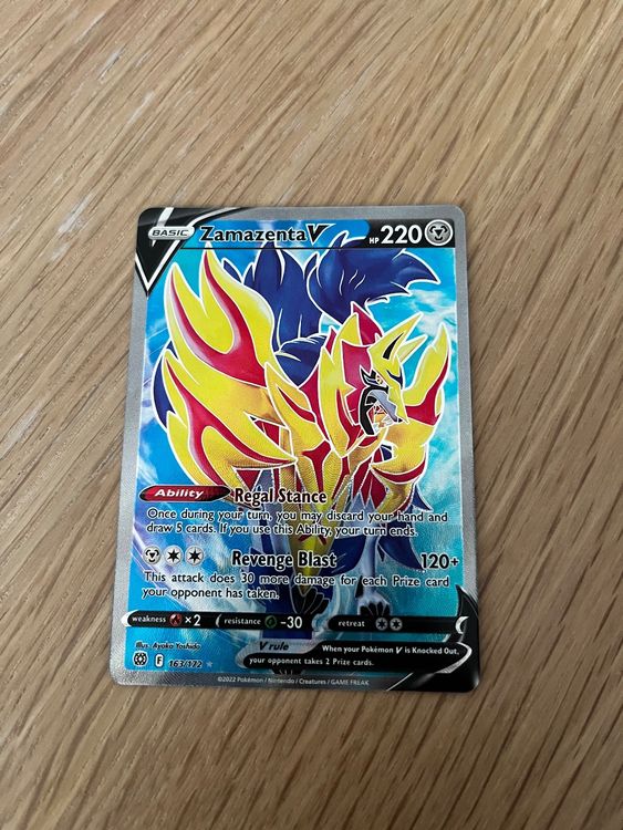 Pokemon Karte Fullart Zamazenta V | Kaufen Auf Ricardo