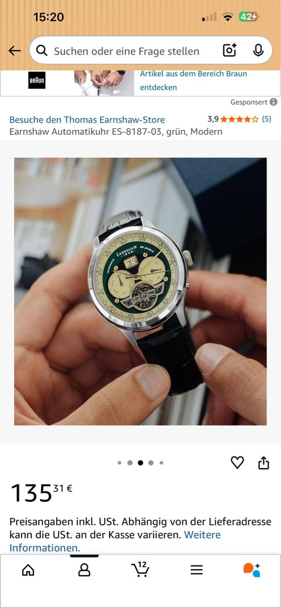 Uhren: Thomas Earnshaw Automatic-Watch – Neu und originalverpackt aus Emmenbrücke von ThomiE01 2