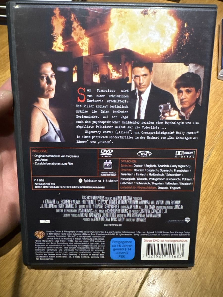 Tutti i DVDs: Copykill DVD, Sigourney Weaver – Usato da Benken ZH venduto da Audi-erich 1
