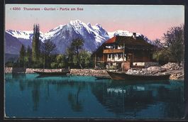 Gunten /Thunersee, Seepartie mit Chalet 