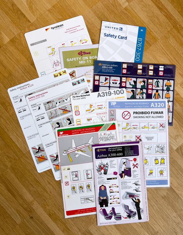 Safety Cards, 10 verschiedene (Gebraucht) in Winterthur für CHF 8 – mit ...