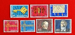 EUROPA LUXUS ET STEMPEL 456 496 497 640 641 670 1968 - 1982