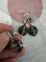 Parure bijoux en argent vintage