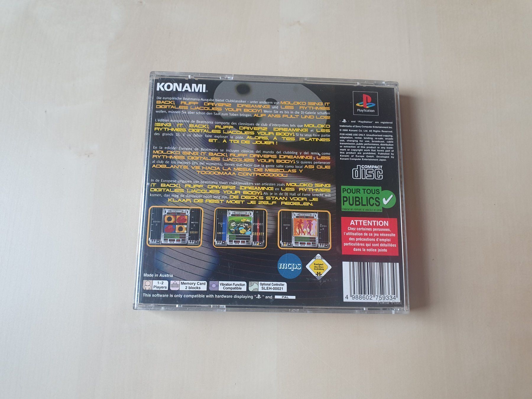 Sony Giochi: Beatmania – Usato da Stansstad venduto da collectorsshop 1
