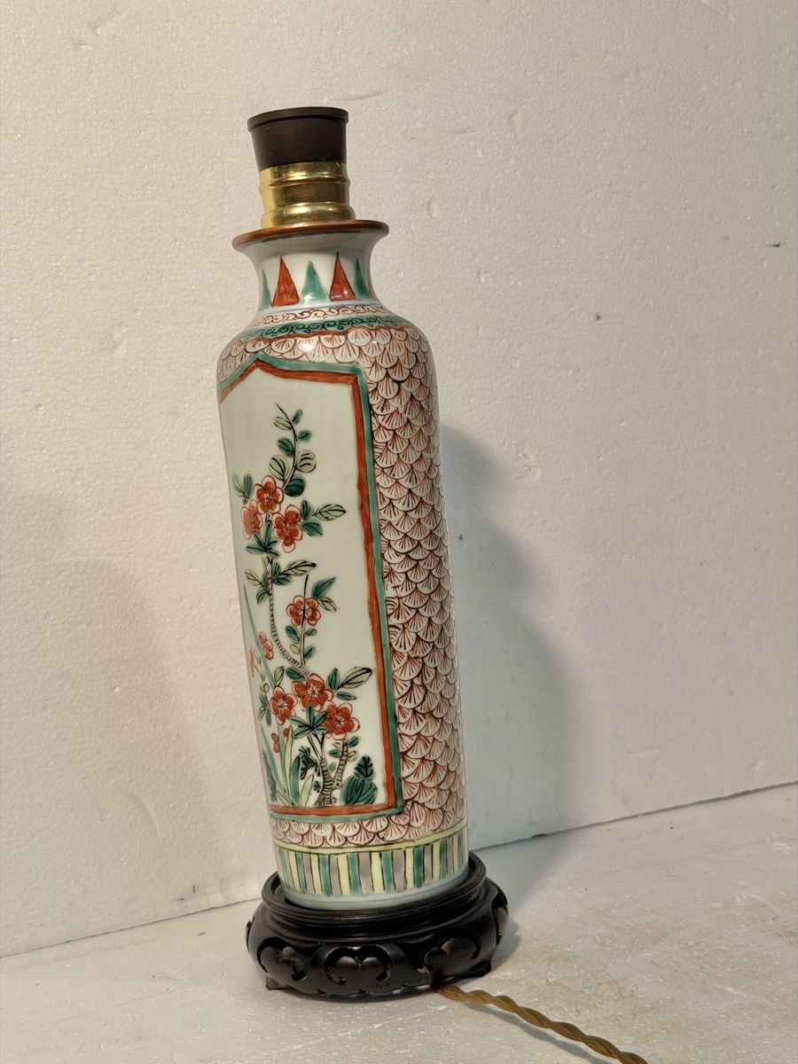 Lampes: Decorative Vase Lamp Base Floral Pattern – D'occasion à Lausanne par artnouveau05 4