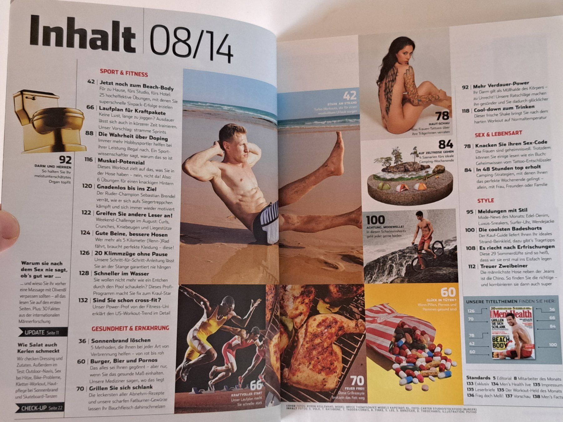 Riviste & Magazine: MEN'S HEALTH - August 2014 – Usato da Wichtrach venduto da LuckyLuke69 2