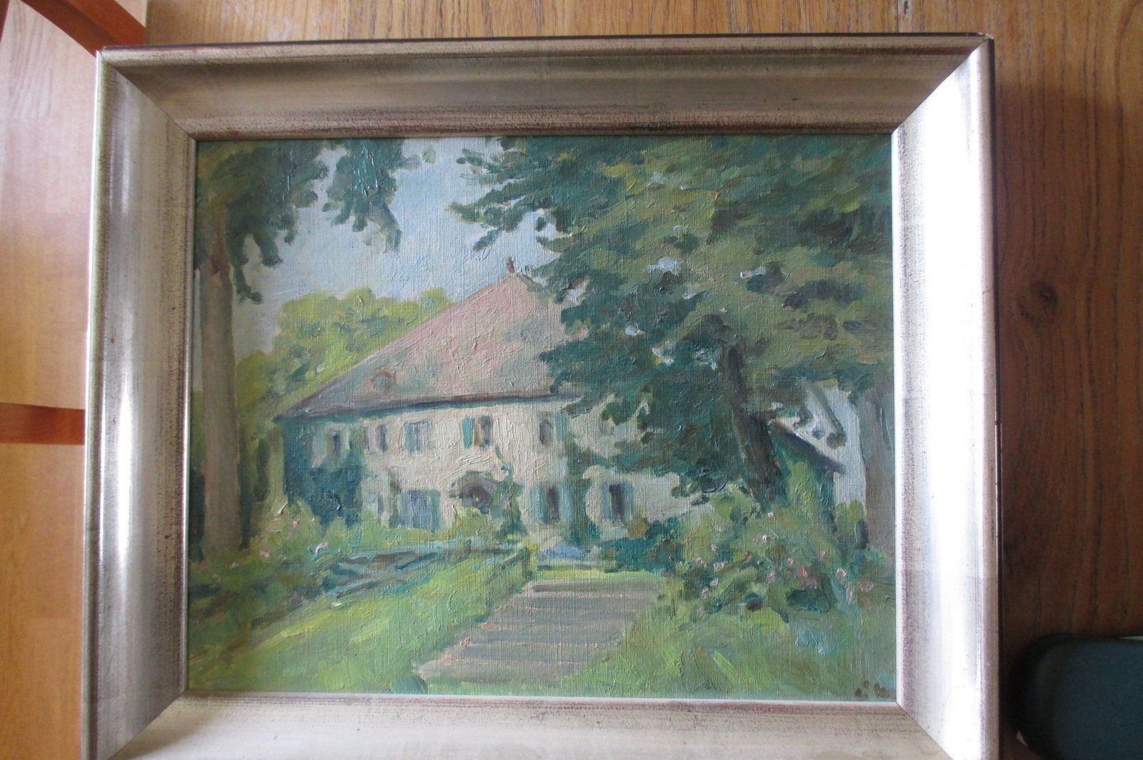 Dipinti: de Meuron Louis Henri, peinture sur bois – Usato da Grenchen venduto da elibethma 1