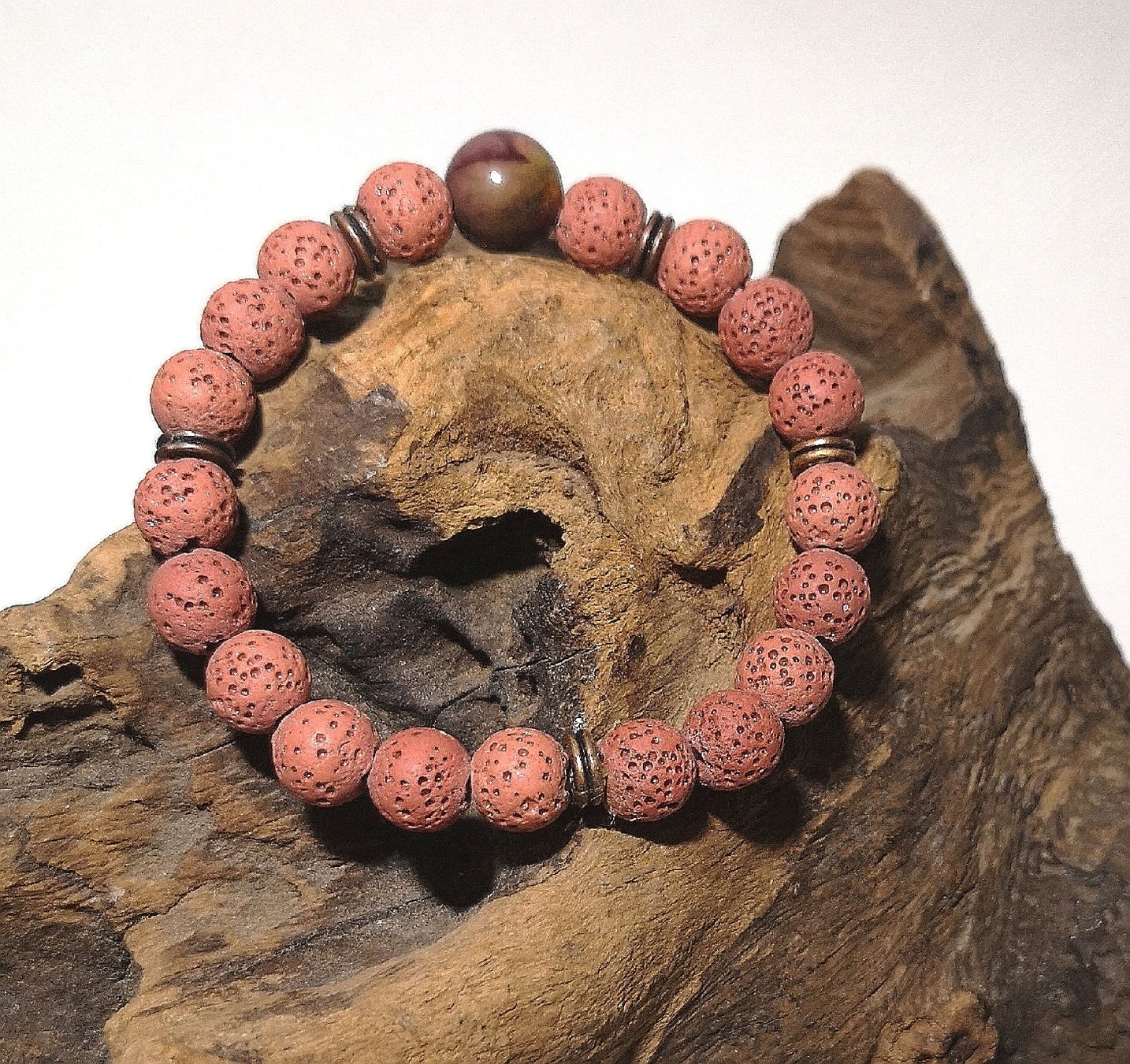 Bracciali & Braccialetti: altrosa Lavastein Armk. - Spendenaktion – Nuovo (secondo la descrizione) da Unterkulm venduto da Nachtigall 6