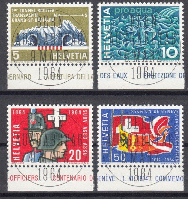 Alle Briefmarken: SBK 406 - 409 mit ET VST – Gebraucht aus Bürglen TG von StampGraf