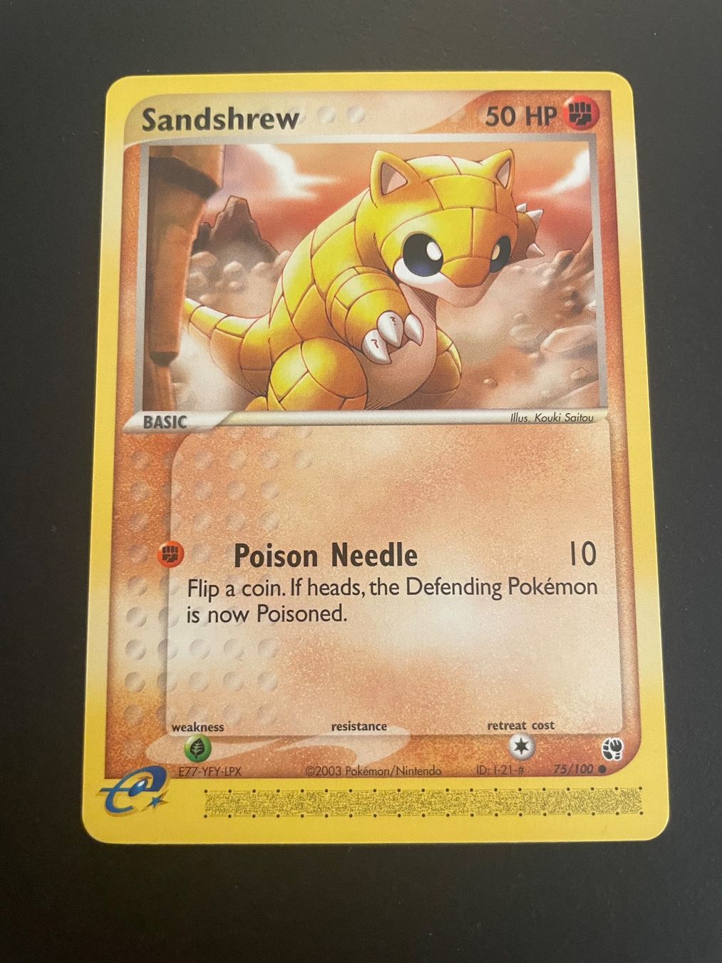 Pokémon Carte collezionabili: Sandshrew 75/100 EX Sandstorm – Usato da Zürich venduto da pokemon_cards